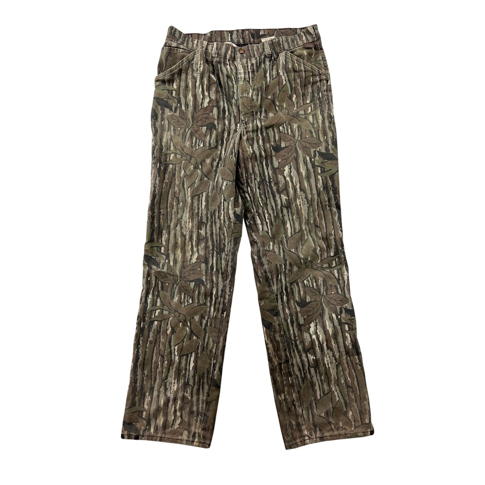 VTG Walls Camo Pants Men 34 Tall Brown Realtree Thinsulate Insulated Hunting USA